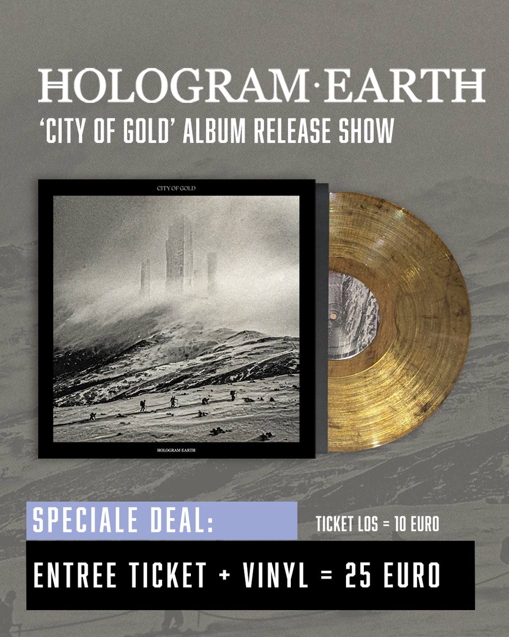 announcement vinyl City of Gold